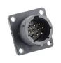 CIRCULAR CONN, RCPT, 10POS, PCB UTSX012D10P