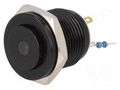 Switch: vandal resistant; Pos: 2; SPST-NO; 2A/36VDC; IP65; OFF-(ON) ONPOW V16-10S-12B-B