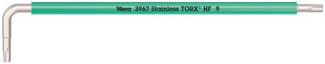3967 SXL HF TORX® L-key Multicolour with holding function, long, stainless, TX 9x101, Wera 05022681001