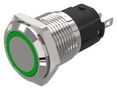 LED PANEL INDICATOR, GREEN, 16MM, 12V 82-4151.0133