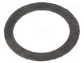 Gasket; chloroprene; Thk: 1.5mm; Øint: 14.7mm; Øout: 24mm; PG9; black HELLERMANNTYTON AWS-PG9