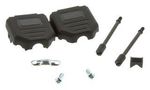 D SUB BACK SHELL, SIZE DA, NYLON 6.6 972-015-01SR011
