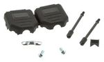 D SUB BACK SHELL, SIZE DE, NYLON 6.6 972-009-01SR011