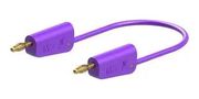 STACKABLE 4MM BANANA PLUG, VIOLET, 0.5M 64.1033-05026