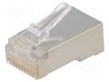 Connector: RJ50; plug; PIN: 10; shielded; gold-plated; 10p10c; IDC LUMBERG P303S