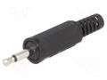 Connector: Jack 2,5mm; plug; male; mono,with strain relief LUMBERG KLS10B