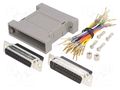 Transition: adapter; D-Sub 25pin male,D-Sub 25pin female ENCITECH GA-2525-MF-LG-K