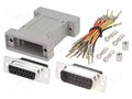 Transition: adapter; D-Sub 15pin male,D-Sub 15pin female ENCITECH GA-1515-MF-LG-K
