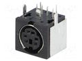 Connector: DIN mini; socket; female; PIN: 6; shielded; THT; on PCBs LUMBERG TM0508A/6