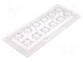 LED lens; rectangular; transparent; 50÷67°; H: 11.4mm LEDIL CS14130