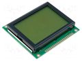 Display: LCD; graphical; 128x64; STN Positive; yellow-green; LED RAYSTAR OPTRONICS RG12864C-YHW-V