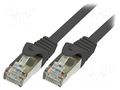 Patch cord; RJ45 plug,both sides; F/UTP; 5e; stranded; CCA; PVC LOGILINK CP1063S