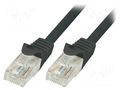 Patch cord; RJ45 plug,both sides; U/UTP; 6; stranded; CCA; 10m; PVC LOGILINK CP2093U