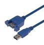 USB CABLE, 3.0, A PLUG-A RCPT, 300MM UPMAA-30-03M