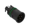 SENSOR CONN, M12, R/A PLUG, 8POS, THT 225291-E