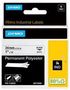 RHINO TAPE PERMANENT POLY BLACK_WHITE 1734523