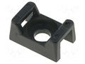 Holder; screw; black; L: 15.2mm; Width: 9.7mm; cable ties ESSENTRA RI-FTH-13R-01BK-M