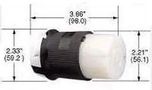 CONNECTOR, POWER ENTRY, RECEPTACLE, 20A HBL2423