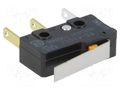 Microswitch SNAP ACTION; 0.1A/125VAC; 0.1A/30VDC; with lever OMRON Electronic Components SS-01GLT