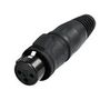 XLR CONN, RCPT, 3POS, CABLE RCX3F-Z-002-1