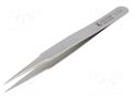 Tweezers; 120mm; for precision works; Blades: narrowed; max.925°C IDEAL-TEK IDL-2.SA.0