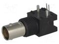 Connector: BNC; socket; female; angled 90°; 50Ω; THT; black TE Connectivity 5227161-9