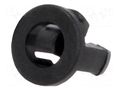 LED holder; 3mm; one-piece; black; UL94V-2; L: 5.2mm; polyamide FIX&FASTEN FIX-LED3-5