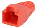 RJ45 plug boot; 6mm; red CONEC 795-601306