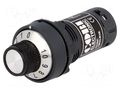 Potentiometer; 22mm; CM22; -25÷70°C; Ø22.5mm; IP65; 1kΩ COBI ELECTRONIC CM22-R1K