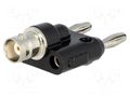 Adapter; banana 4mm plug x2,BNC socket; 500V FLUKE FLK-BP880