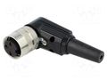 Connector: M16; plug; female; PIN: 3; 5A; 250V; soldering; for cable LUMBERG WKV30