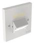 SLOPED SHUTTERED FACEPLATE, 2PORT, WHT NKUKS2SAW