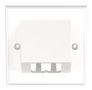 SLOPED FACEPLATE, 2PORT, WHITE CFPUKS2BAWY