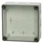 ENCLOSURE, MULTIPURPOSE, GRY/CLR, PC PCM 125/75 T ENCLOSURE