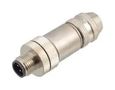 SENSOR CONN, M12, PLUG, 4POS, SCREW MP011269