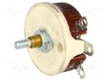 Potentiometer: shaft; single turn; 2Ω; 50W; 6.35mm; Shaft: D spring OHMITE RJS2R0E