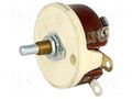 Potentiometer: shaft; single turn; 50Ω; 50W; 6.35mm; wirewound OHMITE RJS50RE
