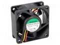 Fan: DC; axial; 12VDC; 60x60x25mm; 61.16m3/h; 44dBA; ball; Len: 300mm SUNON PE60251B1-G99