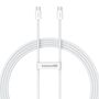Kabel szybkiego ładowania USB-C do USB-C Baseus Superior 2 100W 2m (biały), Baseus P10365200211-04