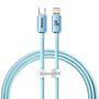 Kabel USB-C do iP Baseus Crystal Shine,  20W, 1.2m (niebieski), Baseus CAJY001303