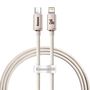 Kabel USB-C do iP Baseus Crystal Shine,  20W, 1.2m (różowy), Baseus CAJY001304