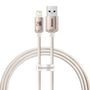 Kabel USB do iP Baseus Crystal Shine, 2.4A, 1.2m (różowy), Baseus CAJY001104