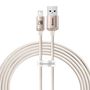 Kabel USB do iP Baseus Crystal Shine, 2.4A, 2m (różowy), Baseus CAJY001204