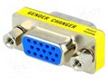 Transition: adapter; D-Sub 15pin HD male,D-Sub 15pin HD female ENCITECH DMGC-HD1515-MF
