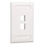 VERTICAL FACEPLATE, 2 MODULE, WHITE NK2FIWY