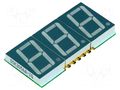 Display: LED; 7-segment; 14.22mm; 0.56"; No.char: 3; red; 5÷25mcd OPTOSUPPLY OSK3056A-IR