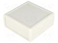 Enclosure: with panel; 1593; X: 66mm; Y: 67mm; Z: 28mm; ABS; black HAMMOND HM-1593KGY