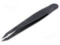 Tweezers; non-magnetic,high rigidity; Tipwidth: 1.2mm; ESD IDEAL-TEK IDL-707.CF