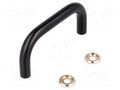 Holder; oxidized steel; black; H: 35mm; Mounting: M4 screw; GN 425 ELESA+GANTER GN425-8-64-BT