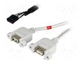 Adapter; USB 2.0; USB A socket x2,5pin pin header x2; 0.5m BQ CABLE USBAJ-2